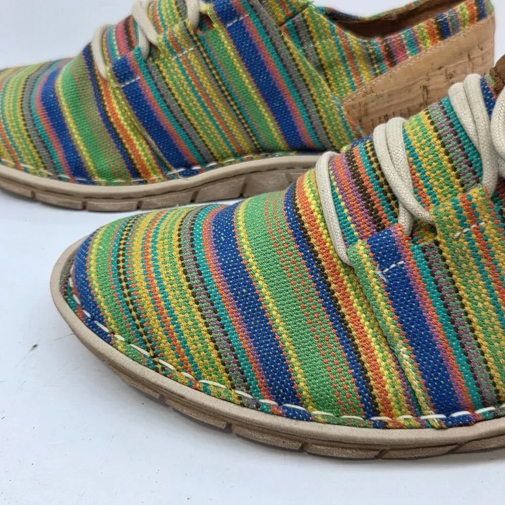 Tony Lama RACEY Multicolored Serape Womens Casual Shoes Size US 8 EUR 38 VGC